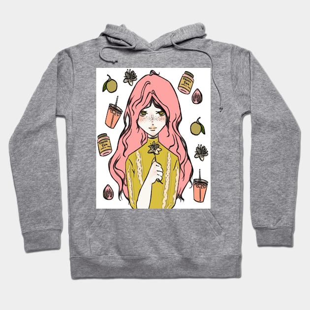 girly, curvy, cute, winter t-shirt collection Hoodie by Semoo